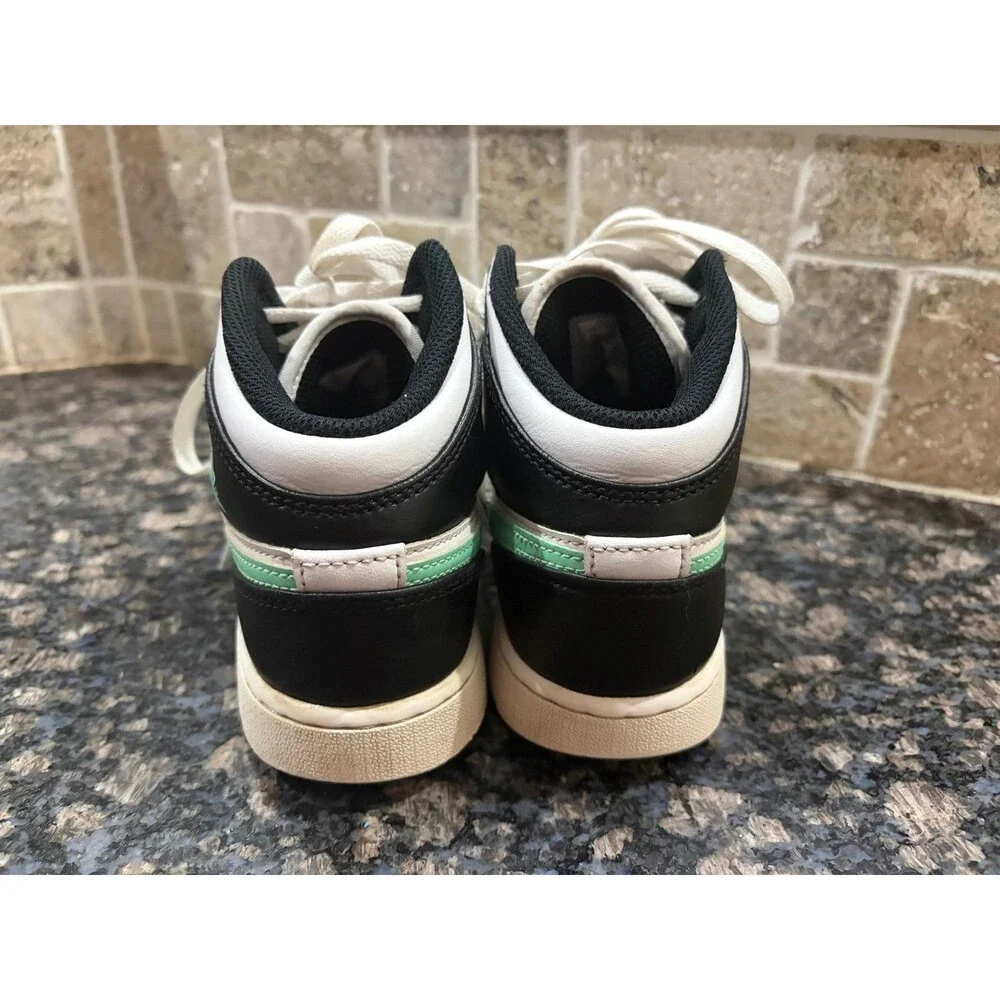 Air Jordan 1 Mid SE Toddler Shoes Mint Green Black White